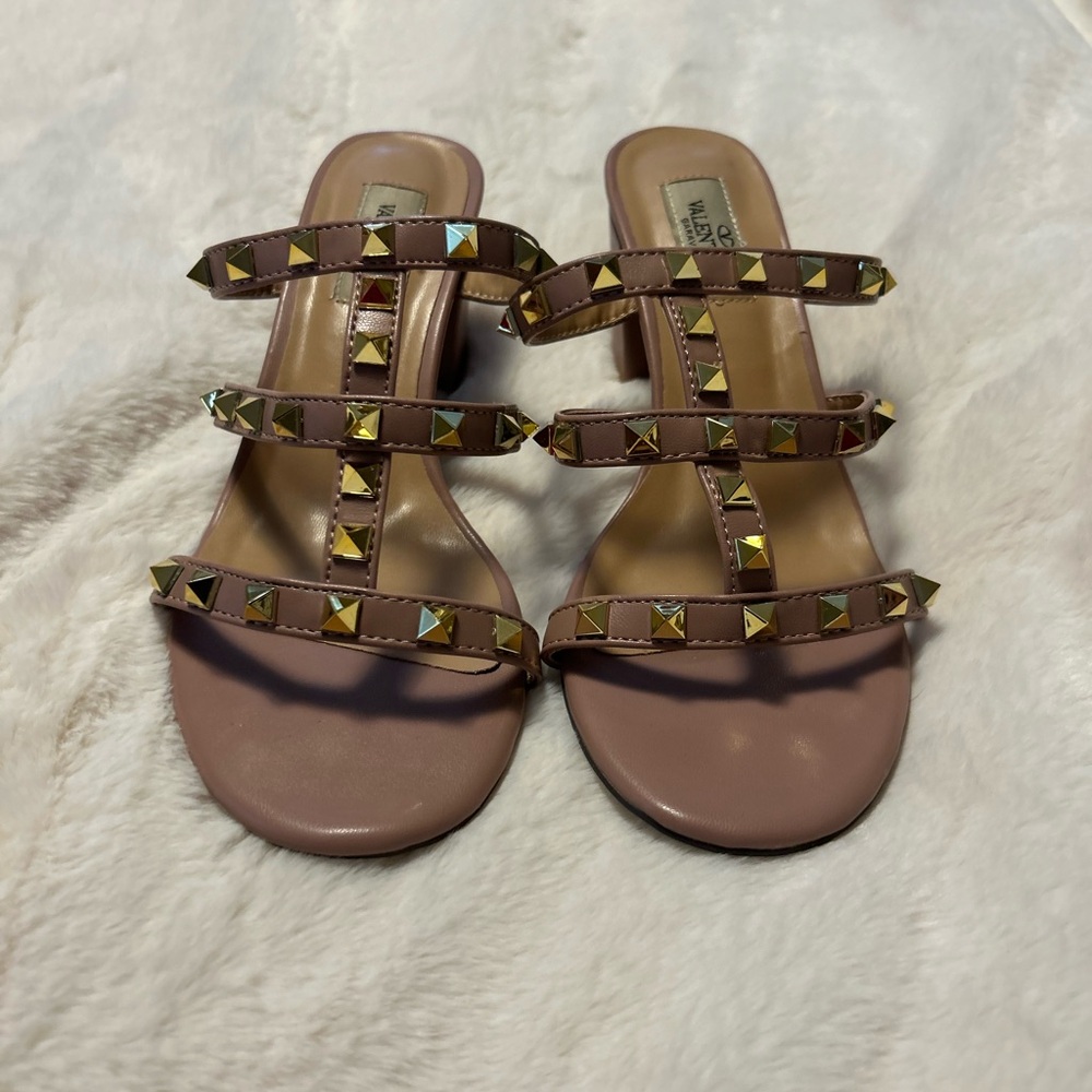 Valentino Women's Blush Studded Heels